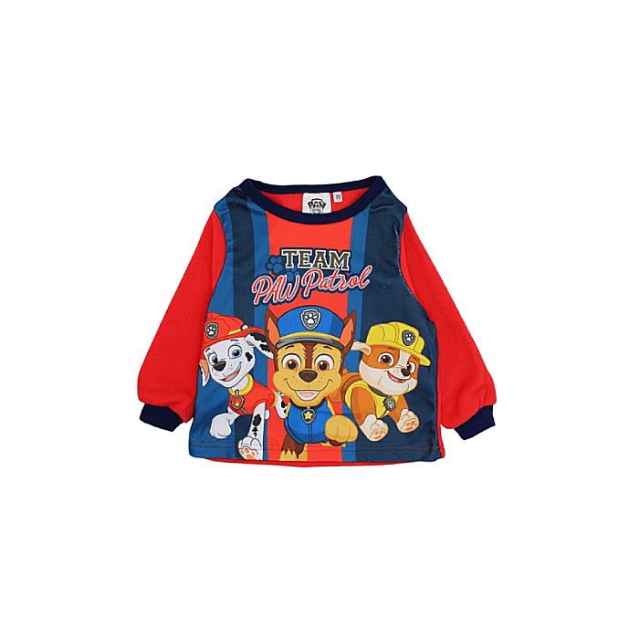 Pijama copii, cu mânecă lungă, polar, roșu, Team, Paw Patrol [2]