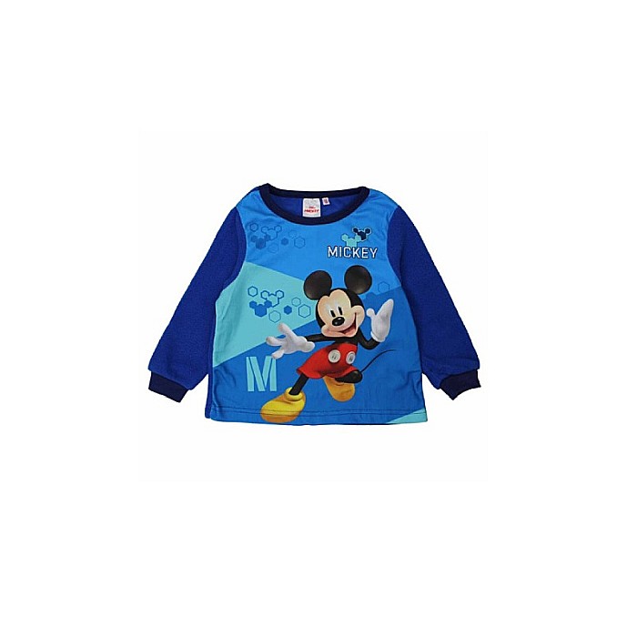 Pijama copii, cu mânecă lungă, polar, albastru, Junior, Mickey Mouse, Disney [2]