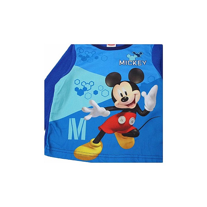 Pijama copii, cu mânecă lungă, polar, albastru, Junior, Mickey Mouse, Disney [3]