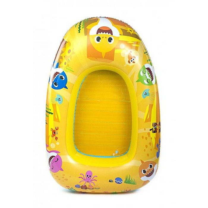 Barcă gonflabilă pentru copii, 3-6 ani, galbenă, 100 x 70 cm Baby Shark [3]