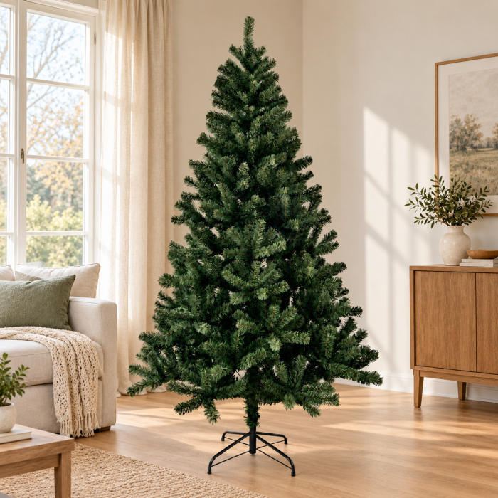 Brad artificial verde 210 cm PVC 950 vârfuri [2]