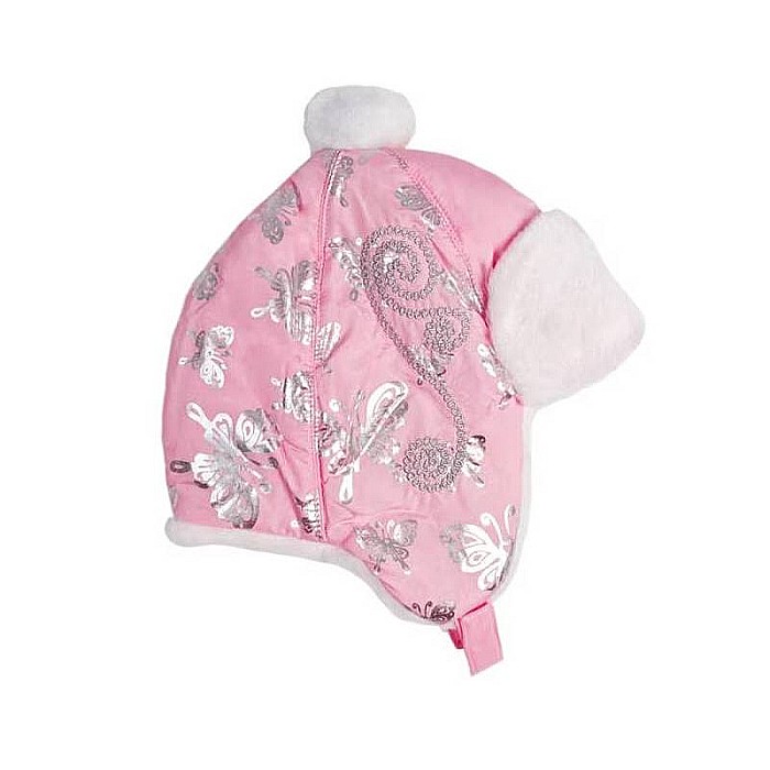 Căciulă blană Hello Kitty fluturi cu urechi Roz [2]