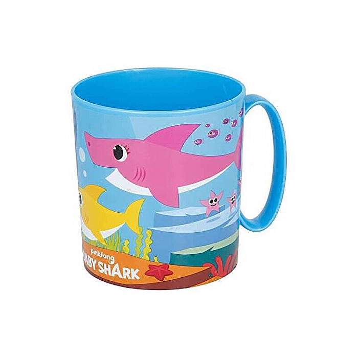 Cană plastic microunde Baby Shark, 350 ml Albastru [2]