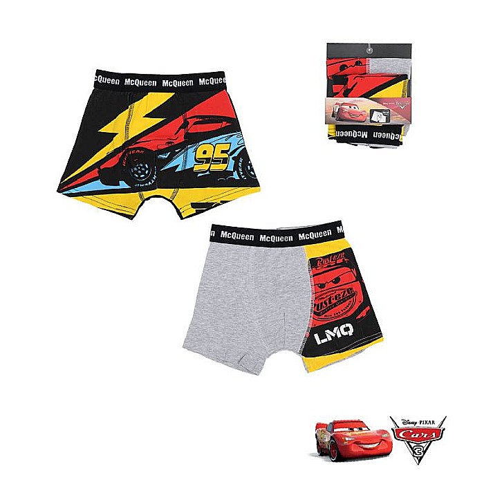 Set 2 perechi boxeri pentru băieți, multicolor, Cars, Disney [2]