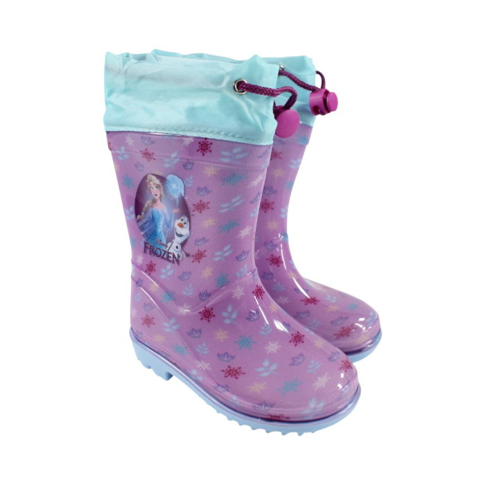 Cizme de ploaie cu șnur, mov, Happy, Frozen [1]