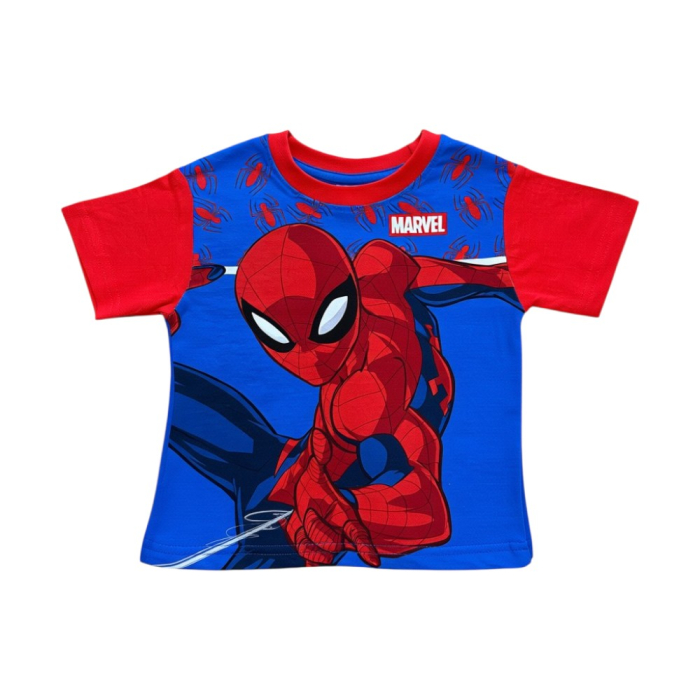 Compleu copii, 2 piese, mânecă scurtă, 100% bumbac, multicolor, Spiderman [2]