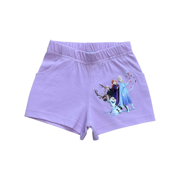 Compleu copii, 2 piese, mânecă scurtă, 100% bumbac, mov, Frozen [3]