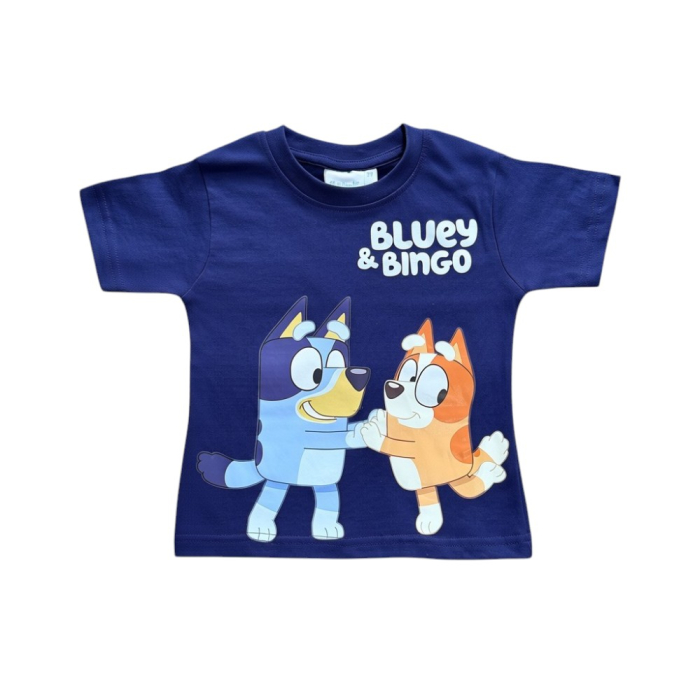 Compleu copii, 2 piese, mânecă scurtă, 100% bumbac, multicolor, Bluey [2]