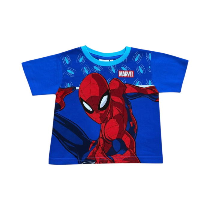 Compleu copii, 2 piese, mânecă scurtă, 100% bumbac, multicolor, Spiderman, Marvel [2]