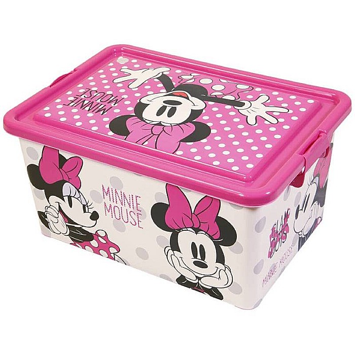 Cutie pentru depozitare, din plastic, cu capac, 23 L, multicolor, 40x27x29 cm, Minnie Mouse, Disney [2]