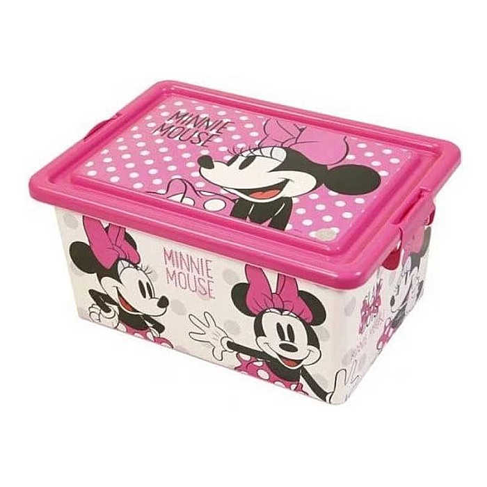 Cutie pentru depozitare, din plastic, cu capac, 7 L, multicolor, 29x19x19 cm, Minnie Mouse, Disney [2]