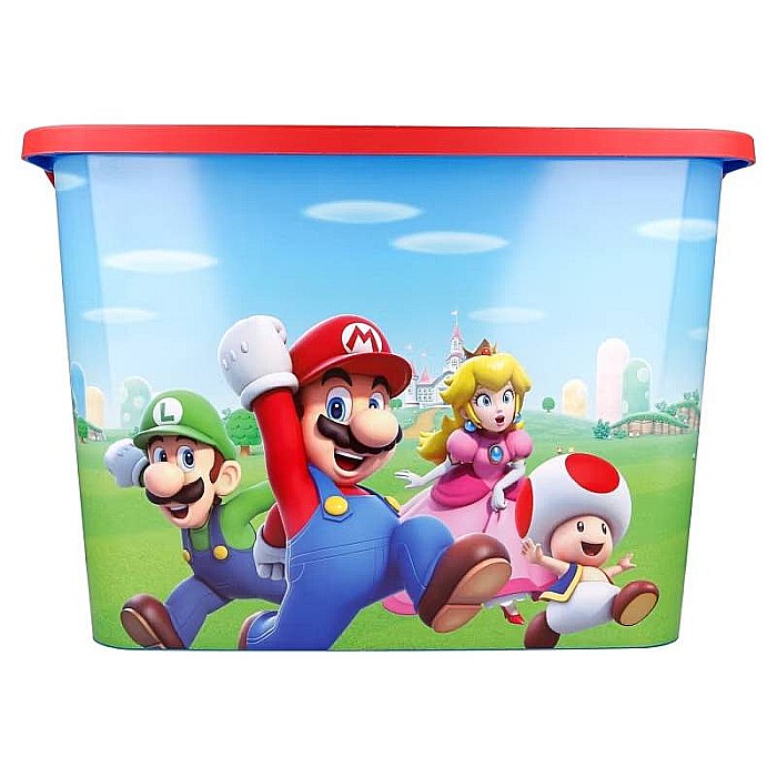 Cutie depozitare jucării, Super Mario, 8,5x19,2x28,7 cm, 23 l Albastru [3]