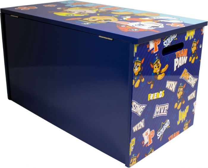 Cutie depozitare pentru jucării din MDF, 56x30x30 cm, albastru, Paw Patrol [6]