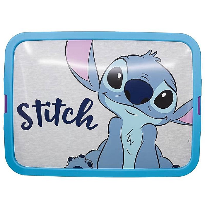 Cutie pentru depozitare, din plastic, cu capac, 13 L, multicolor, 39x29x15 cm, Stitch and Angel [4]
