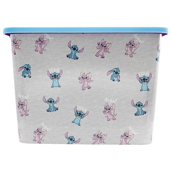 Cutie pentru depozitare, din plastic, cu capac, 23 L, multicolor, 40x27x29 cm, Stitch [2]