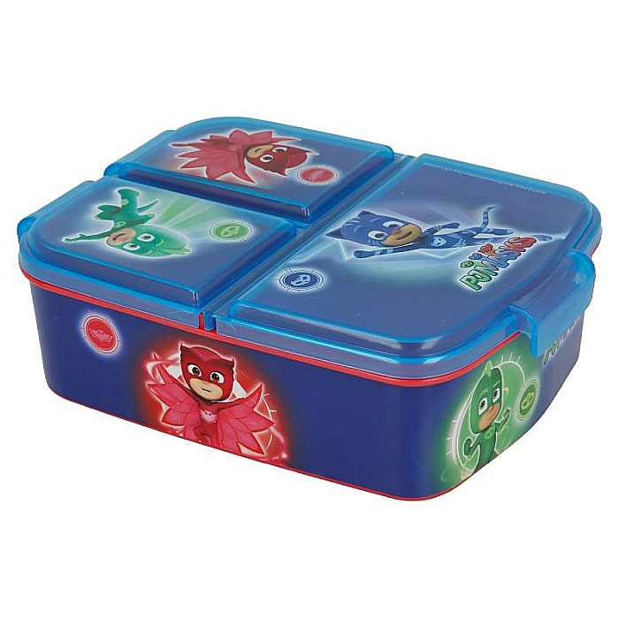 Cutie sandwich, multicompartimente, pentru copii, multicolor, fără BPA, PJ Masks [3]
