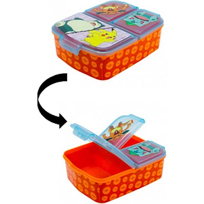 Cutie sandwich Pokemon, multicompartimente Portocaliu [3]