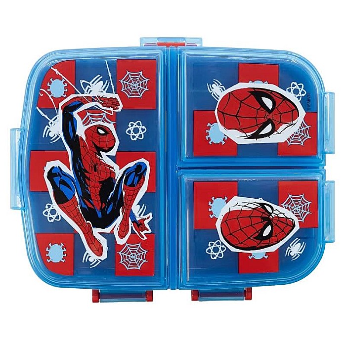 Cutie sandwich, cu patru compartimente, multicolor, fără BPA Arachnid, Spiderman [2]