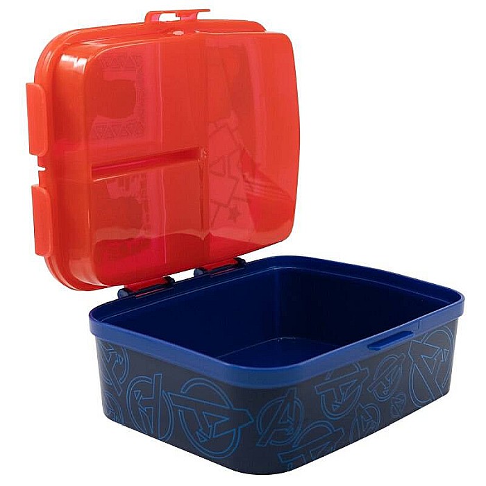 Cutie sandwich, cu patru compartimente, multicolor, fără BPA, Invincible Force, Avengers, Marvel [2]