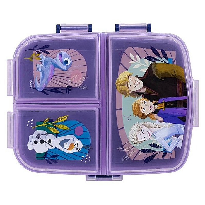 Cutie sandwich, cu patru compartimente, multicolor, fără BPA, Trust the Journey, Frozen, Disney [4]