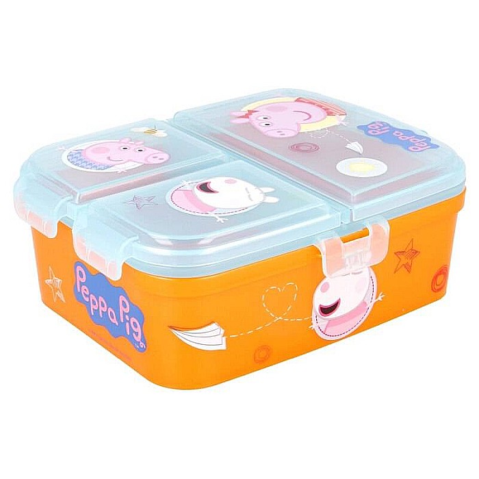 Cutie sandwich, cu patru compartimente, multicolor, fără BPA, Peppa Pig [4]