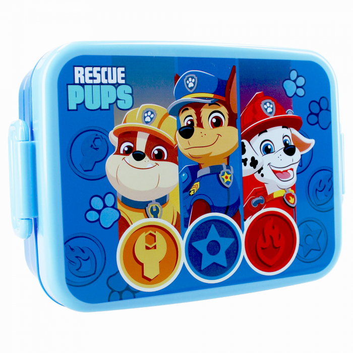 Cutie sandwich multicolor, fara BPA, cu garnitura si inchidere ermetica, 16x13x5 cm, Lunch Bunch, Paw Patrol [1]