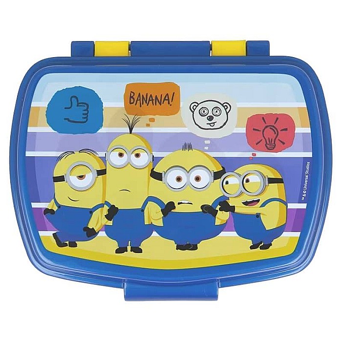 Cutie sandwich, multicolor, fără BPA, 17x 14 x 5.5 cm, Minions [2]