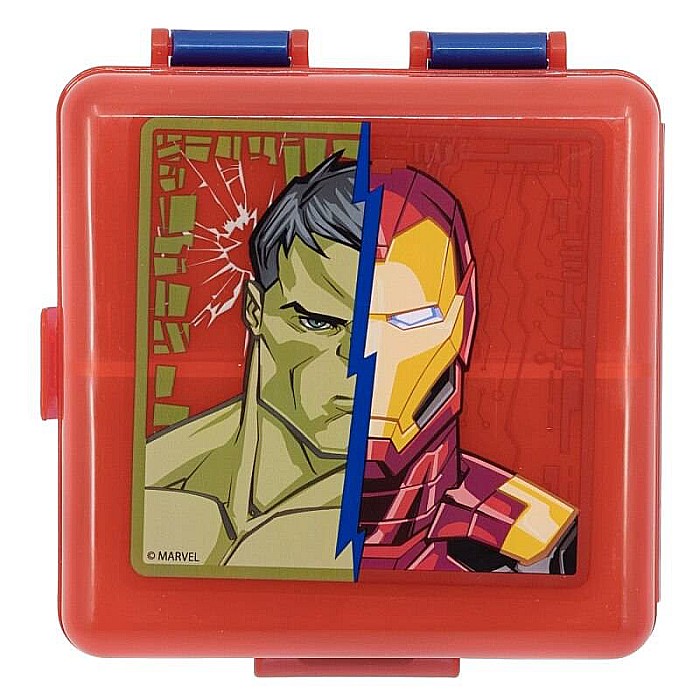 Cutie sandwich, multicompartimente, multicolor, fără BPA, Invincible Force, Avengers, Marvel [4]