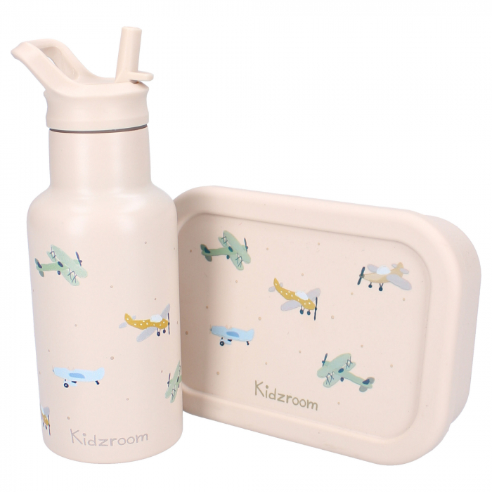 Cutie sandwich multicompartimente, din silicon, 17x12x6 cm, rezistenta la microunde si masina de spalat vase, Kidzroom Small Talk [4]