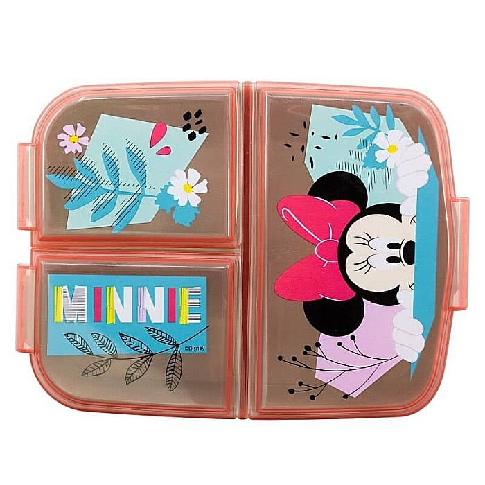 Cutie sandwich, multicompartimente, multicolor, fără BPA, Being more Minnie Mouse, Disney [3]