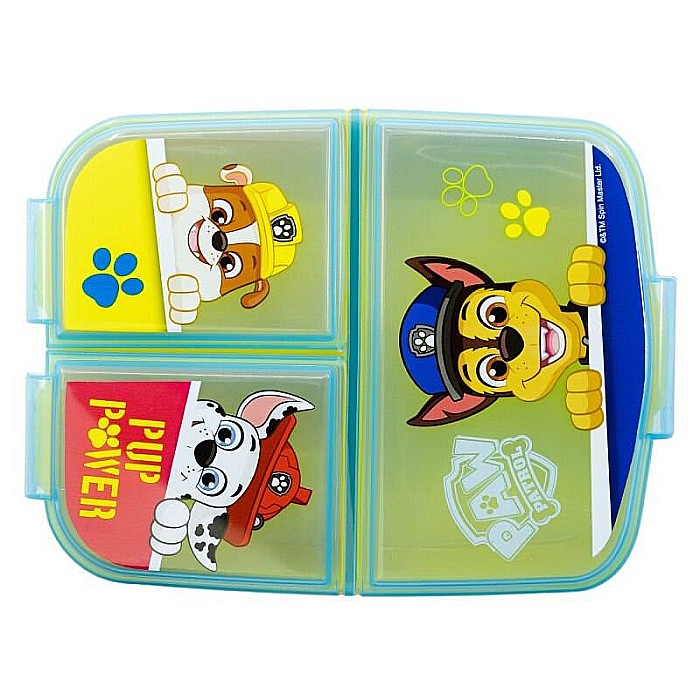 Cutie sandwich, multicompartimente, multicolor, fără BPA, Pup Power, Paw Patrol [3]