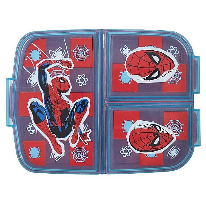 Cutie sandwich, multicompartimente, multicolor, fără BPA, Arachnid Grid, Spiderman, Marvel [3]