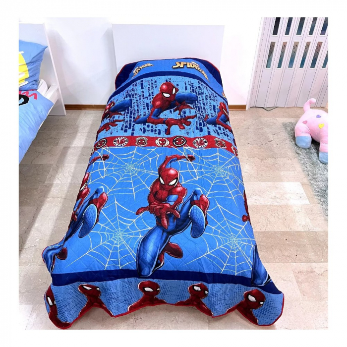 Cuvertură pentru pat, 250x150 cm, multicolor, Spiderman [1]