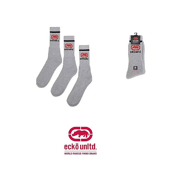 Set 3 Perechi Șosete Bărbați, lungi, gri Ecko Unlimited [2]