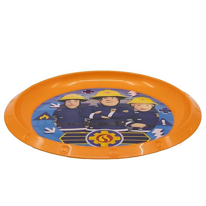 Farfurie plastic, multicolor, pentru copii, fără BPA, 21.5 cm, Fireman Sam [2]