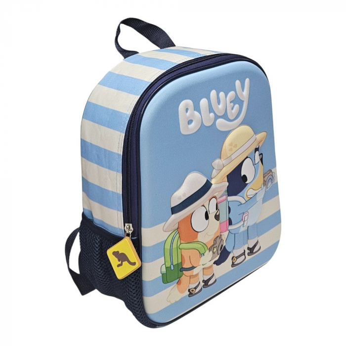 Ghiozdan 3D, 29x24x12 cm, multicolor, bretele ajustabile si captusite, Tourist, Bluey [2]