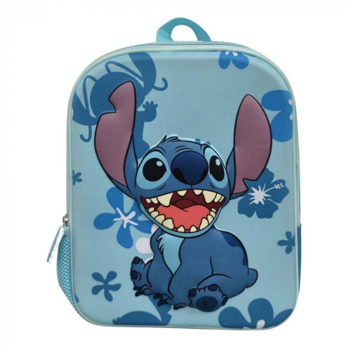 Ghiozdan 3D, 30x24x12 cm, multicolor, bretele ajustabile si captusite, Happy Stitch [1]