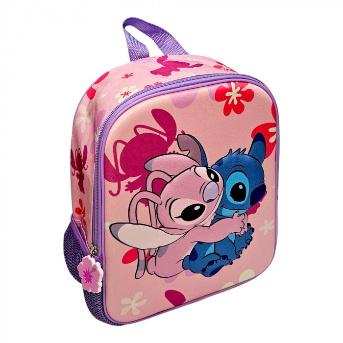 Ghiozdan 3D, 30x24x12 cm, multicolor, bretele ajustabile si captusite, Happy Stitch, Disney [1]