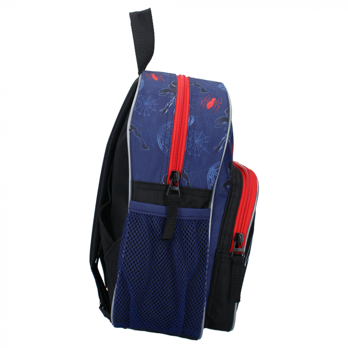 Ghiozdan copii, 29 x 23 x 10 cm, cu doua compartimente, buzunare laterale, multicolor, bretele ergonomice, intarite si ajustabile, Fight Against Wrong, Spiderman [3]