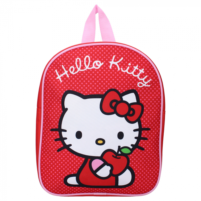 Ghiozdan copii, 29x22x9 cm, cu un compartiment, multicolor, bretele ergonomice, intarite si ajustabile, Cuteness Overload, Hello Kitty [2]