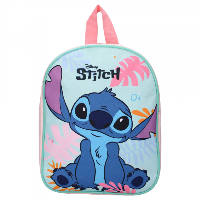 Ghiozdan copii, 29x22x9 cm, cu un compartiment, multicolor, bretele ergonomice, intarite si ajustabile, Cuteness Overload, Stitch [2]