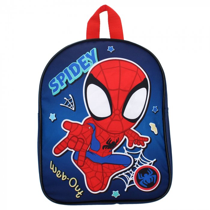 Ghiozdan copii, 29x22x9 cm, cu un compartiment, multicolor, bretele ergonomice, intarite si ajustabile, Spidey Web-Out, Spiderman [2]