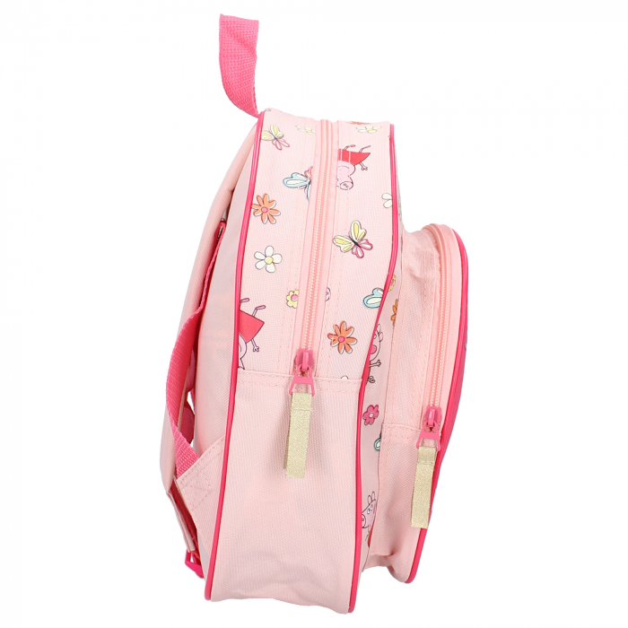 Ghiozdan copii, 30x25x11 cm, cu doua compartimente, multicolor, bretele ergonomice, intarite si ajustabile, I love This, Peppa Pig [3]