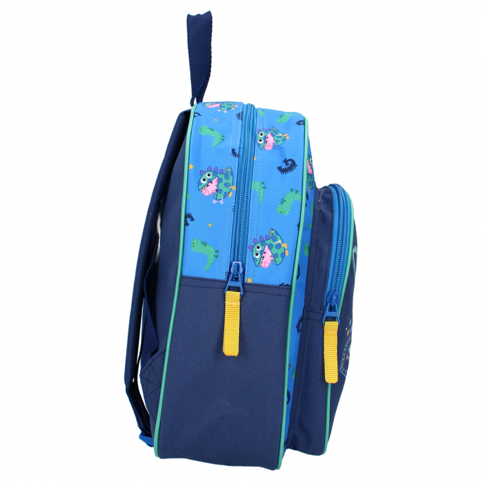 Ghiozdan copii, 30x25x11 cm, cu doua compartimente, multicolor, bretele ergonomice, intarite si ajustabile, Play With George, Peppa Pig [3]