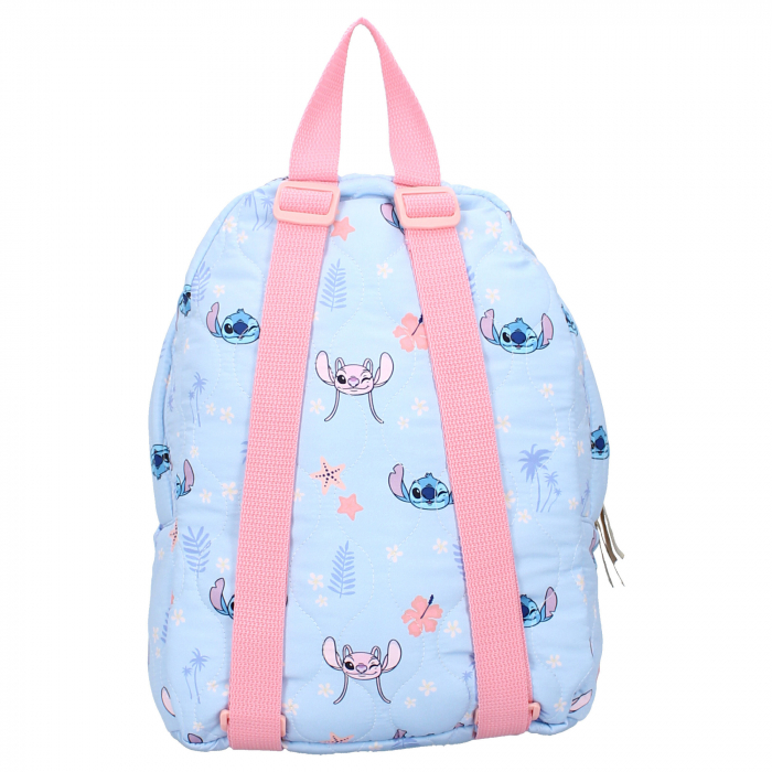 Ghiozdan copii, 31x22x12 cm, cu doua compartimente, multicolor, bretele ergonomice, intarite si ajustabile, Blooming Bright, Stitch [4]