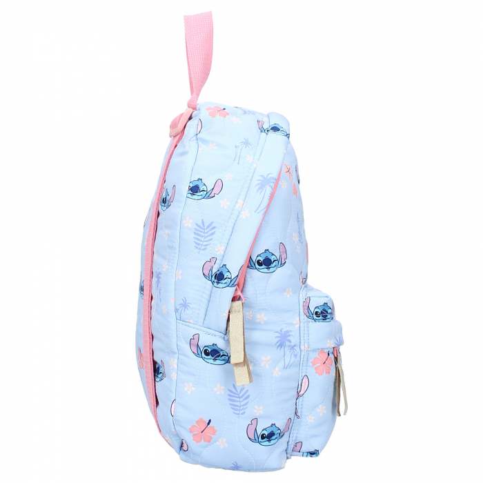 Ghiozdan copii, 31x22x12 cm, cu doua compartimente, multicolor, bretele ergonomice, intarite si ajustabile, Blooming Bright, Stitch [3]