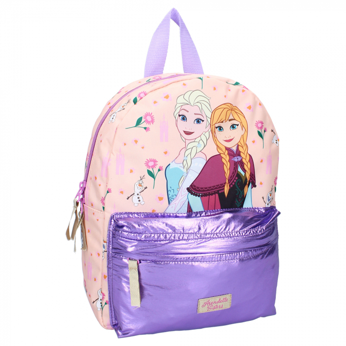 Ghiozdan copii, 31x23x8 cm, cu doua compartimente, multicolor, bretele ergonomice, intarite si ajustabile, Funshine, Frozen II [1]