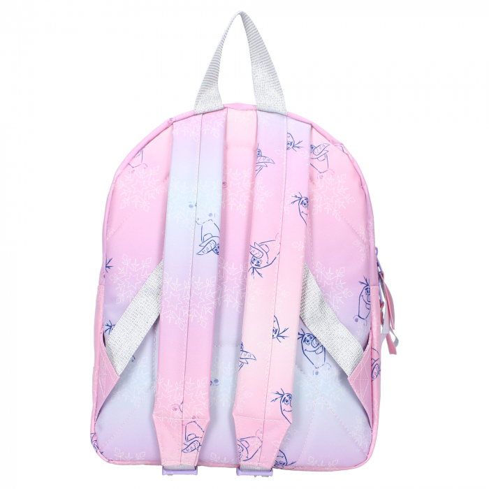Ghiozdan copii, 31x23x8 cm, cu doua compartimente, multicolor, bretele ergonomice, intarite si ajustabile, Glowing Lights, Frozen II [4]