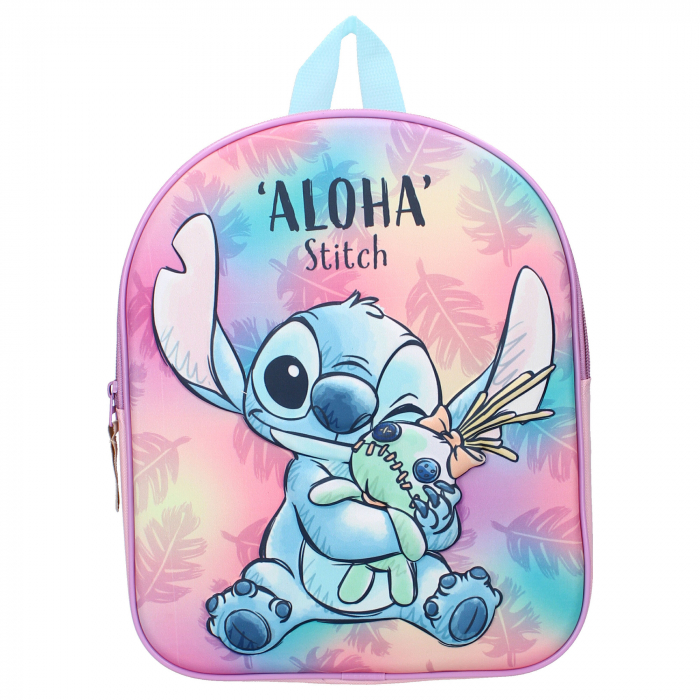 Ghiozdan copii 3D, 32x26x11 cm, cu un compartiment, multicolor, bretele ergonomice, intarite si ajustabile, Simply Special, Stitch [2]
