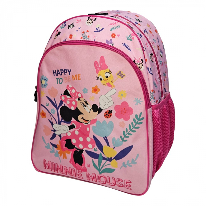 Ghiozdan copii, 40x30x11 cm, cu doua compartimente, multicolor, bretele intarite si ajustabile, Minnie Mouse [2]